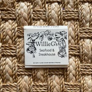 Willie G's Matchbook